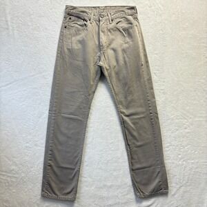 Levi's Jeans Men Sz 32x34 Beige Straight Fit White‎ Tab